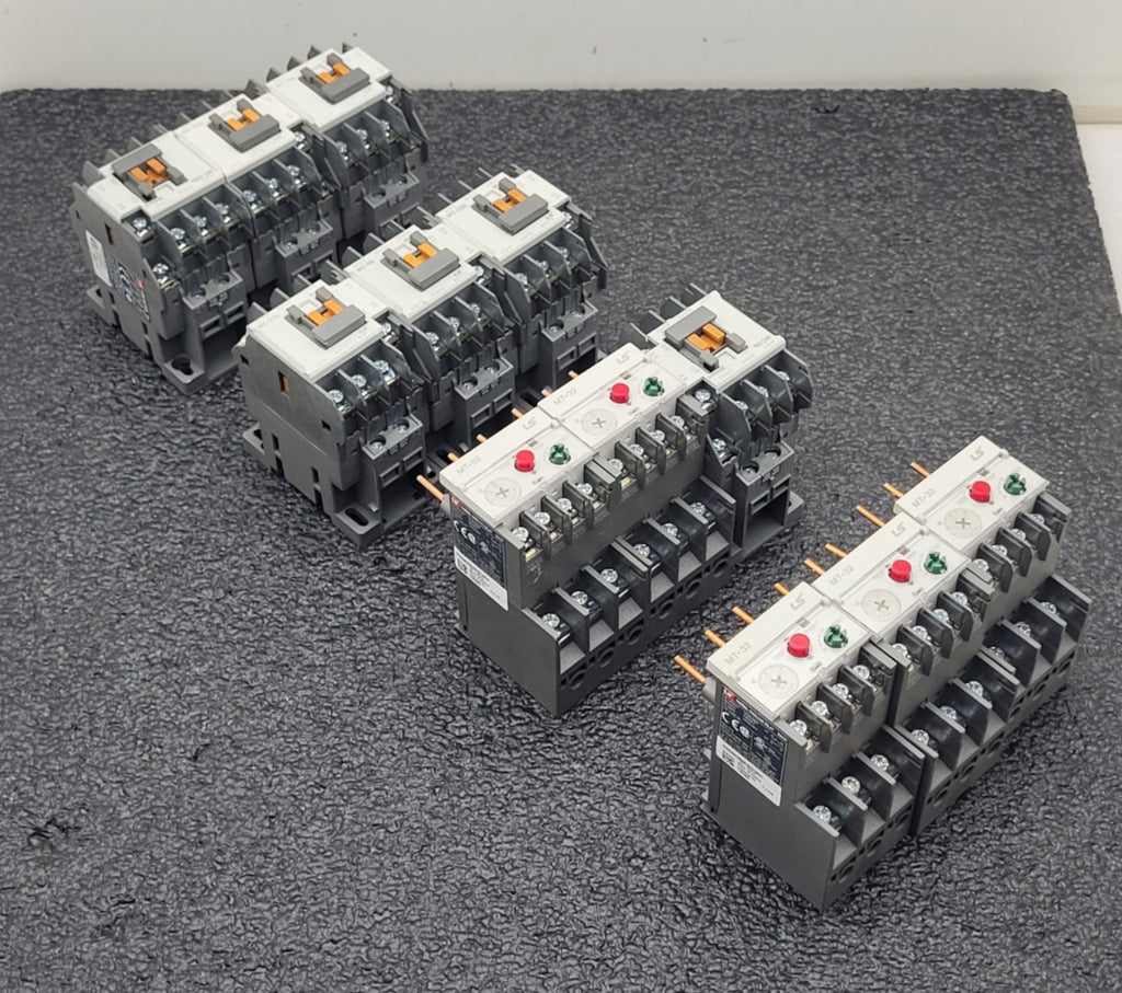 Lot of 14 LS Contacter 690v 22A 12A 9A + MT-32 32A/2H Thermal Overload Relay