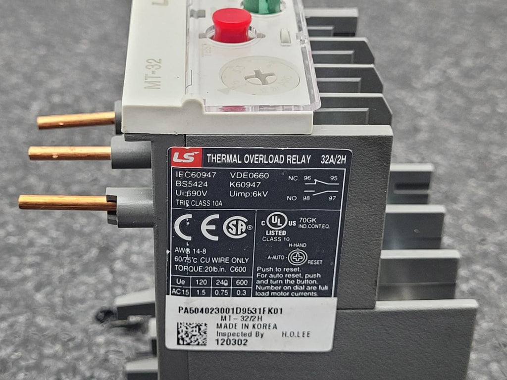 Lot of 14 LS Contacter 690v 22A 12A 9A + MT-32 32A/2H Thermal Overload Relay
