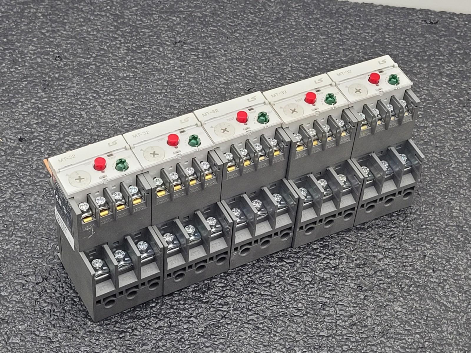 Lot of 14 LS Contacter 690v 22A 12A 9A + MT-32 32A/2H Thermal Overload Relay