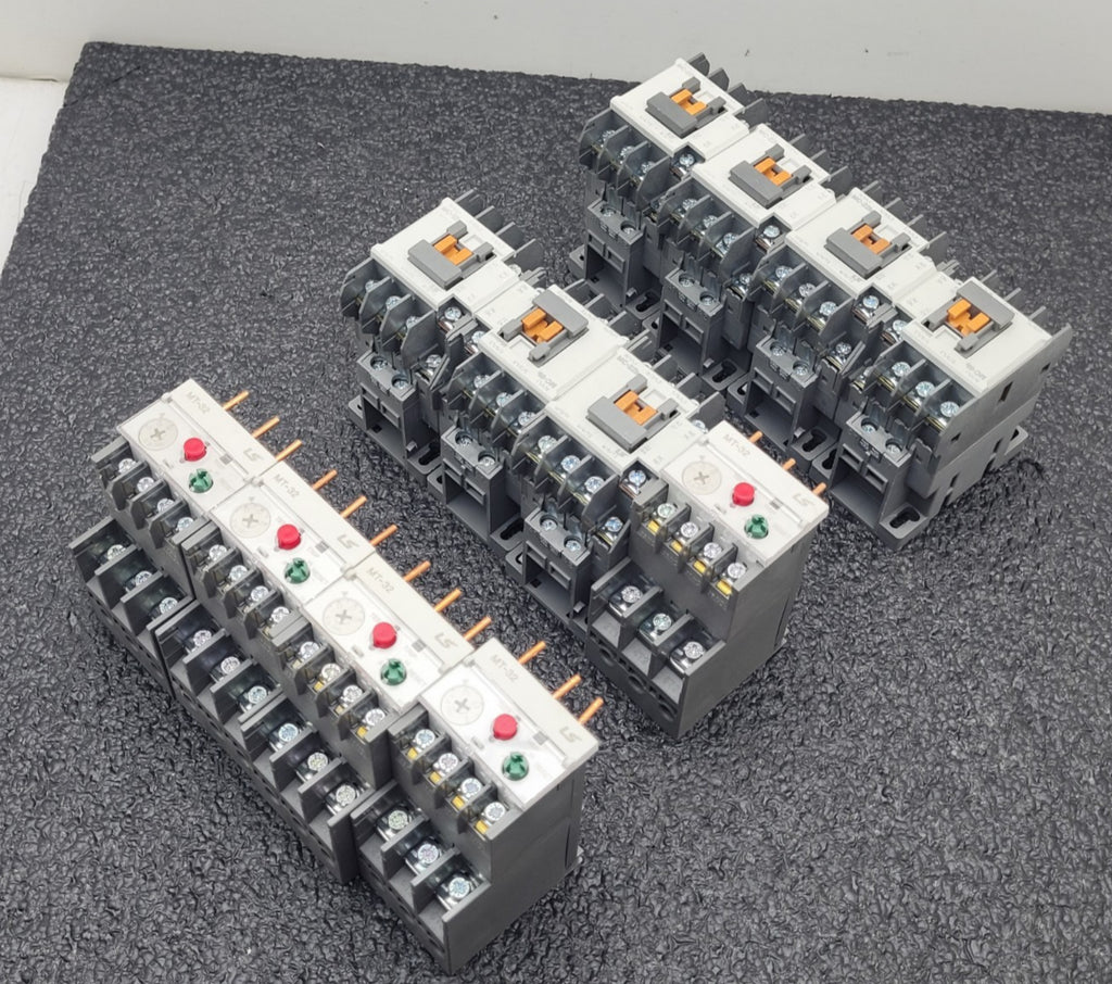 Lot of 14 LS Contacter 690v 22A 12A 9A + MT-32 32A/2H Thermal Overload Relay