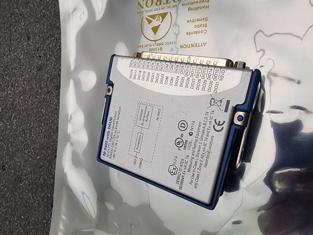 NI 9403 C-Series 5V/TTL 32-Ch TTL Bidirectional Digital Input Output Module DSUB