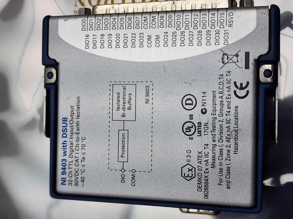 NI 9403 C-Series 5V/TTL 32-Ch TTL Bidirectional Digital Input Output Module DSUB