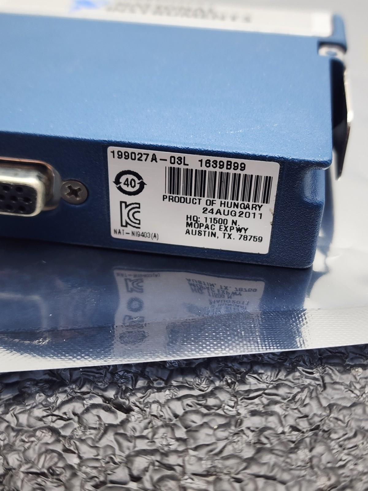 NI 9403 C-Series 5V/TTL 32-Ch TTL Bidirectional Digital Input Output Module DSUB