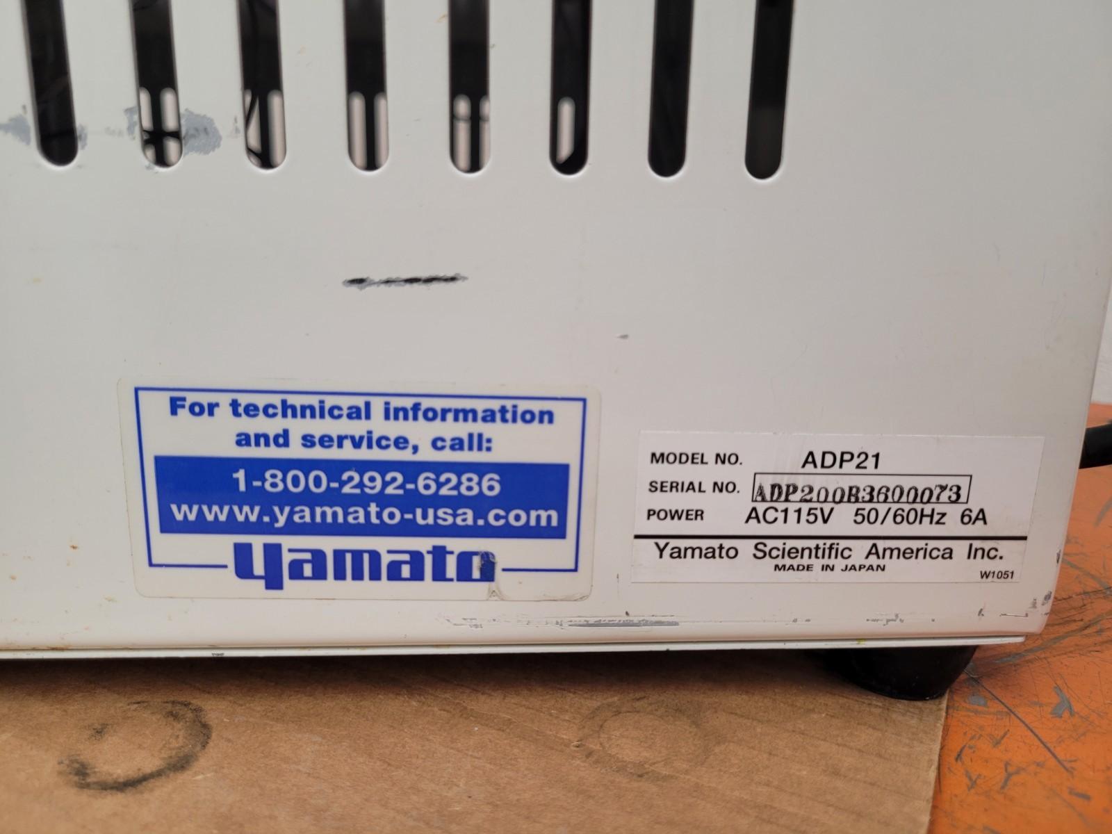 Yamato ADP21 Programmable Vacuum Drying Oven 115VAC, 10L Capacity[A]