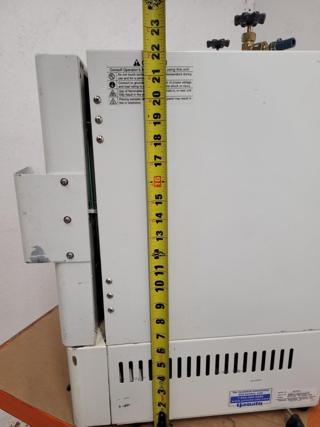 Yamato ADP21 Programmable Vacuum Drying Oven 115VAC, 10L Capacity[A]