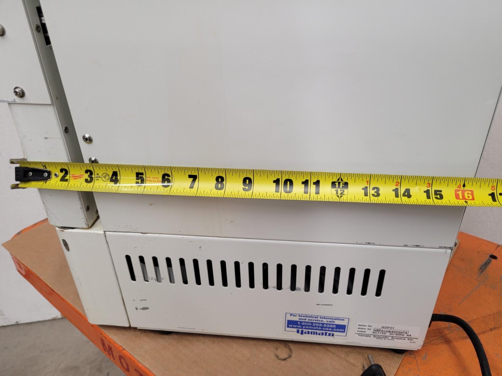 Yamato ADP21 Programmable Vacuum Drying Oven 115VAC, 10L Capacity[A]