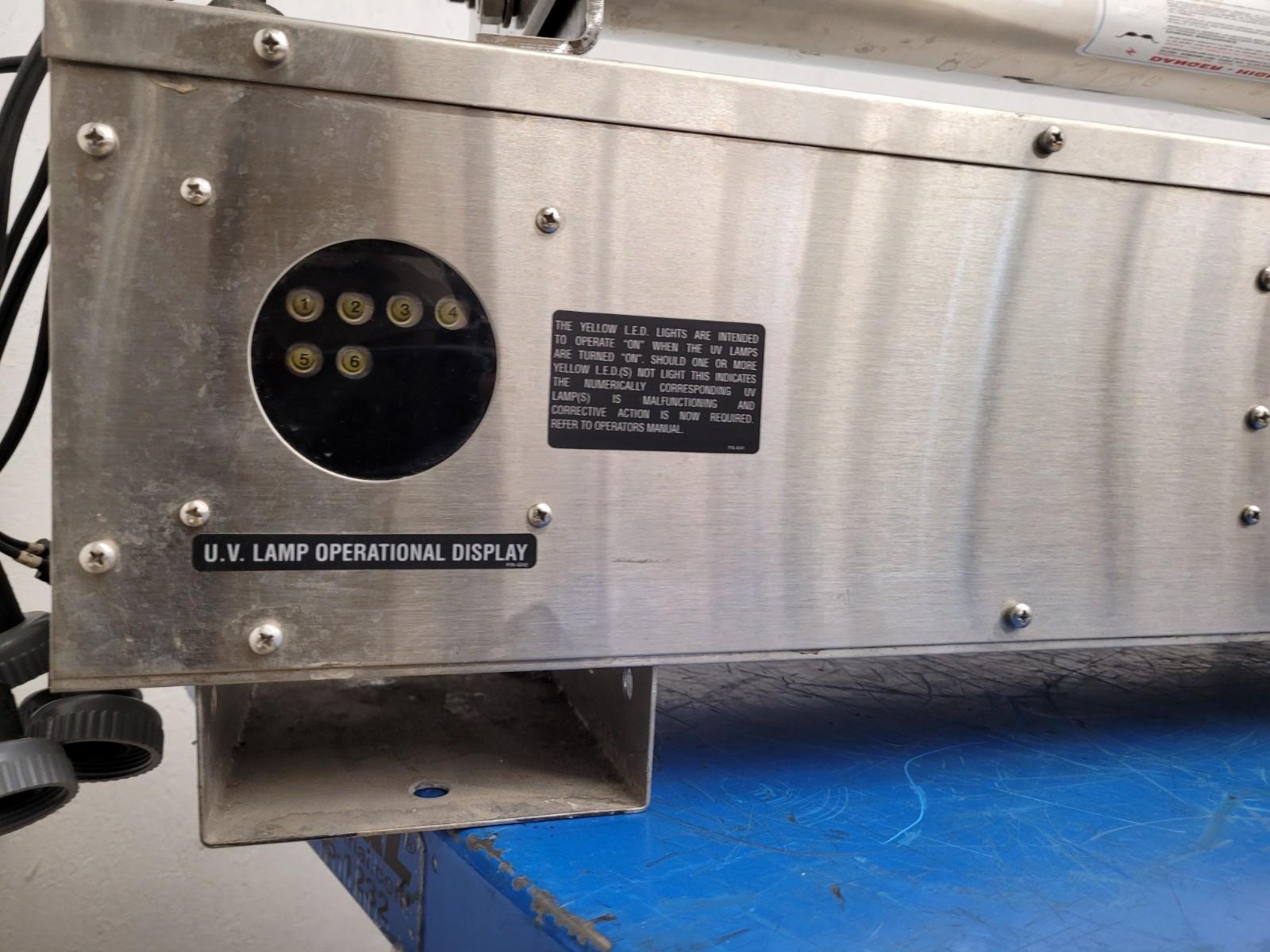 Aquafine Ultraviolet Water Treatment Disinfection Sanitary CSL-6R No Bulbs