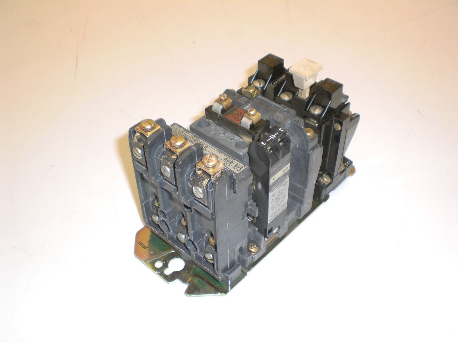 Allen Bradley 509-BOD Contactor 120VAC Coil 592-B0W16 Overload Relay 595-A Aux