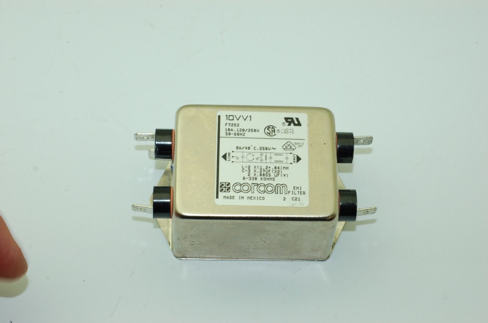 Corcom 10VV1, Lambda MAS-1215-33 & Schaffner FN2070-12-06 Line Filters