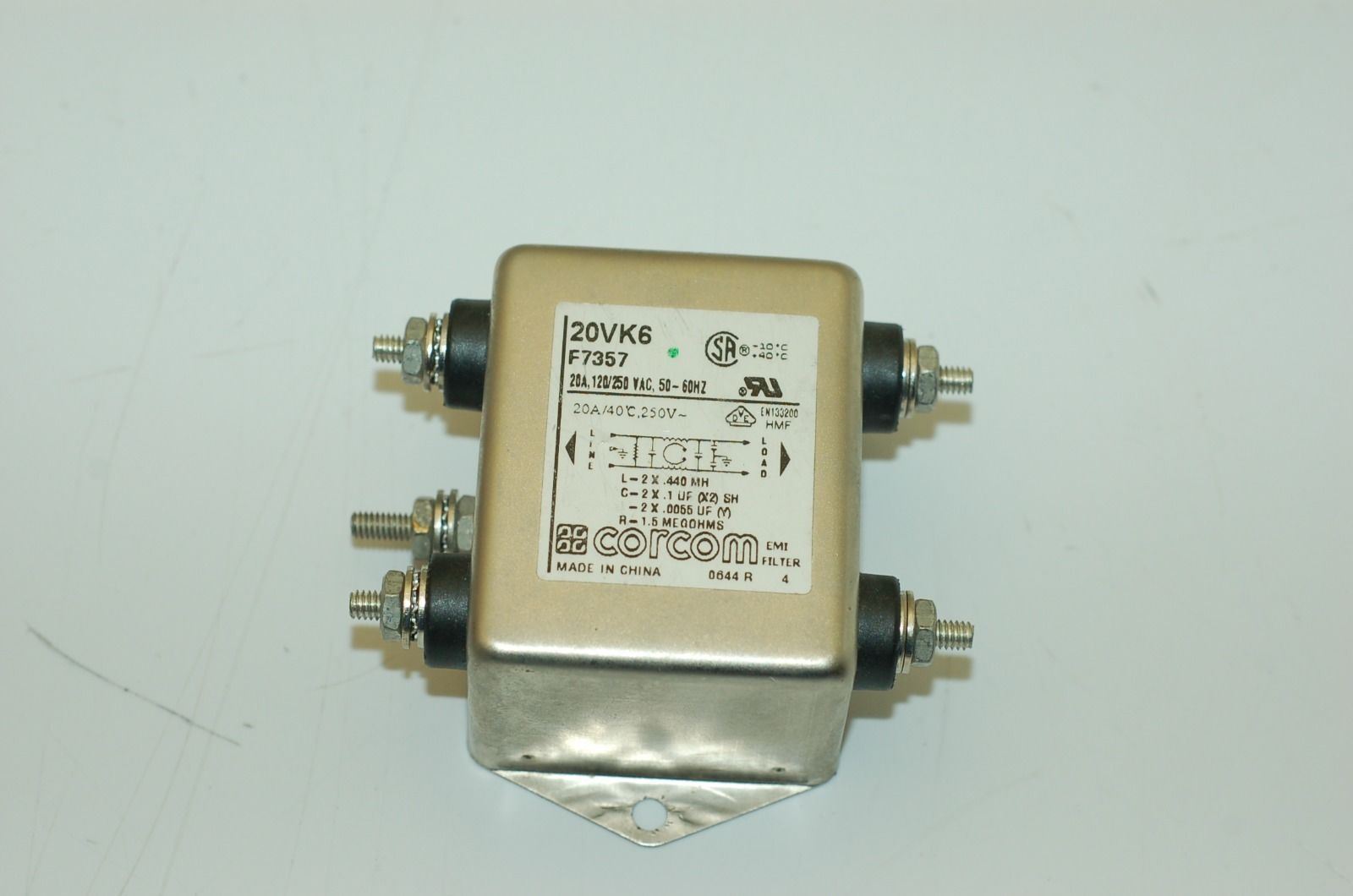 Corcom (10VR1, 20VK6) & TDK (ZAC2206-11) Line Filters