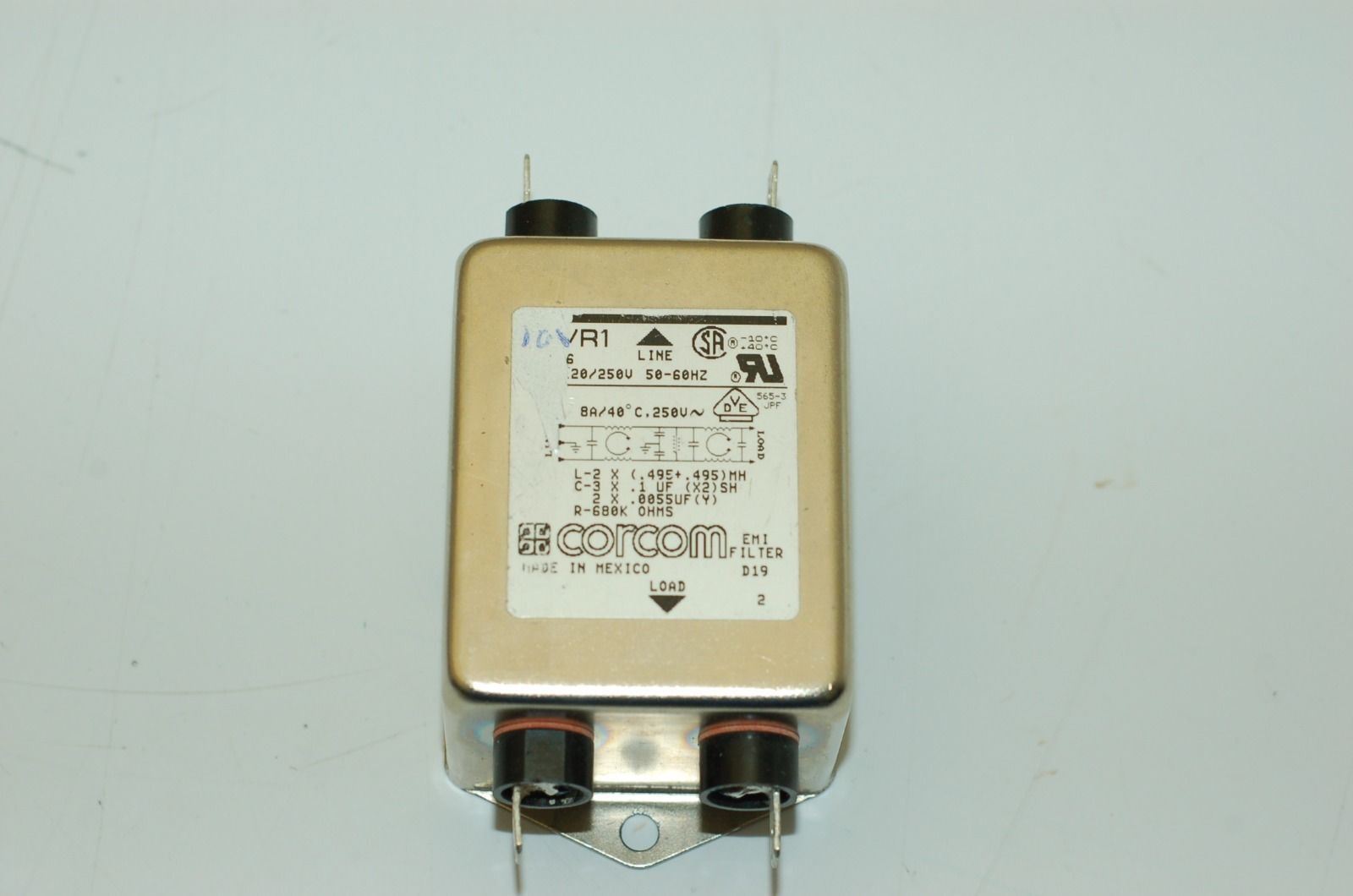 Corcom (10VR1, 20VK6) & TDK (ZAC2206-11) Line Filters