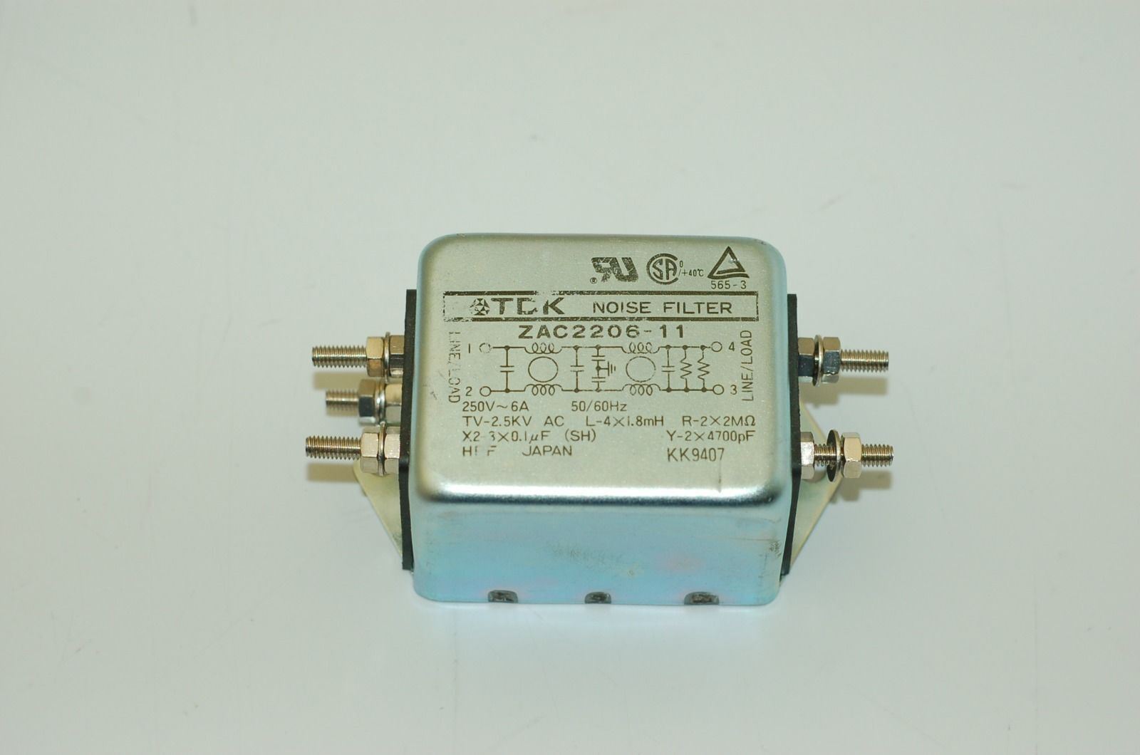 Corcom (10VR1, 20VK6) & TDK (ZAC2206-11) Line Filters