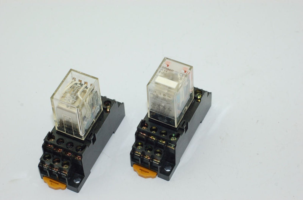 Omron, NAIS, Schrack & Releco Industrial Relays, 6V, 24V, 200V - Lot of 11