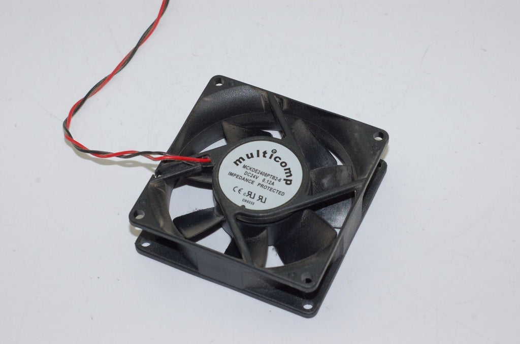 Multicomp MCKDE2408TB2-6 24V Fan, 80mm x 80mm x 25.5mm - Lot of 10
