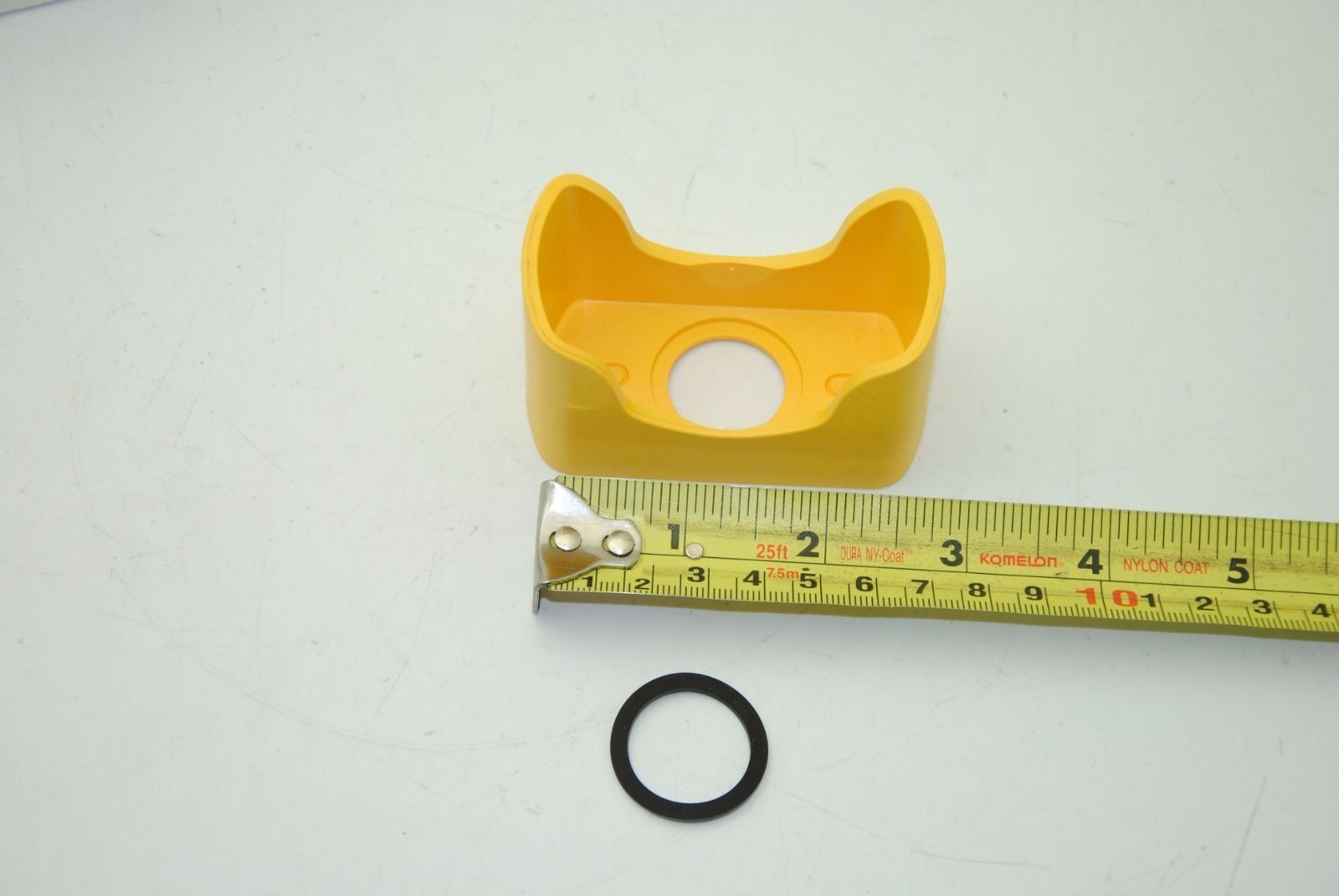 Eaton E22MGTA E-Stop Shroud, Yellow, Rectangle, for 22mm Switch - NEW