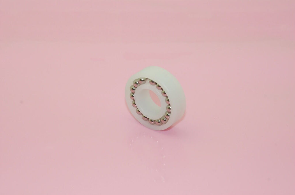 KMS AR10BDR-5/8-G Double Row 316 Plastic and SS Ball Bearings Lot 100 NEW IN BAG