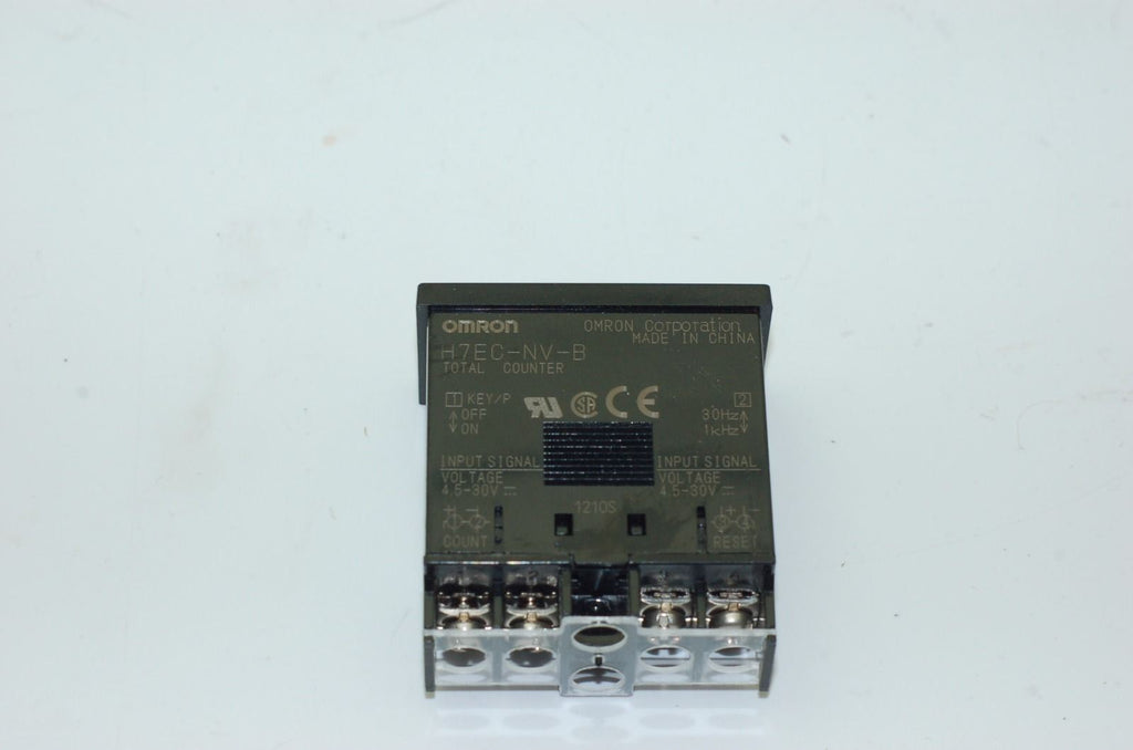 Omron H7EC-NV-B Count Totalizer, Self-Powered, 24 VDC, LCD 8 cnt - Lot of 2