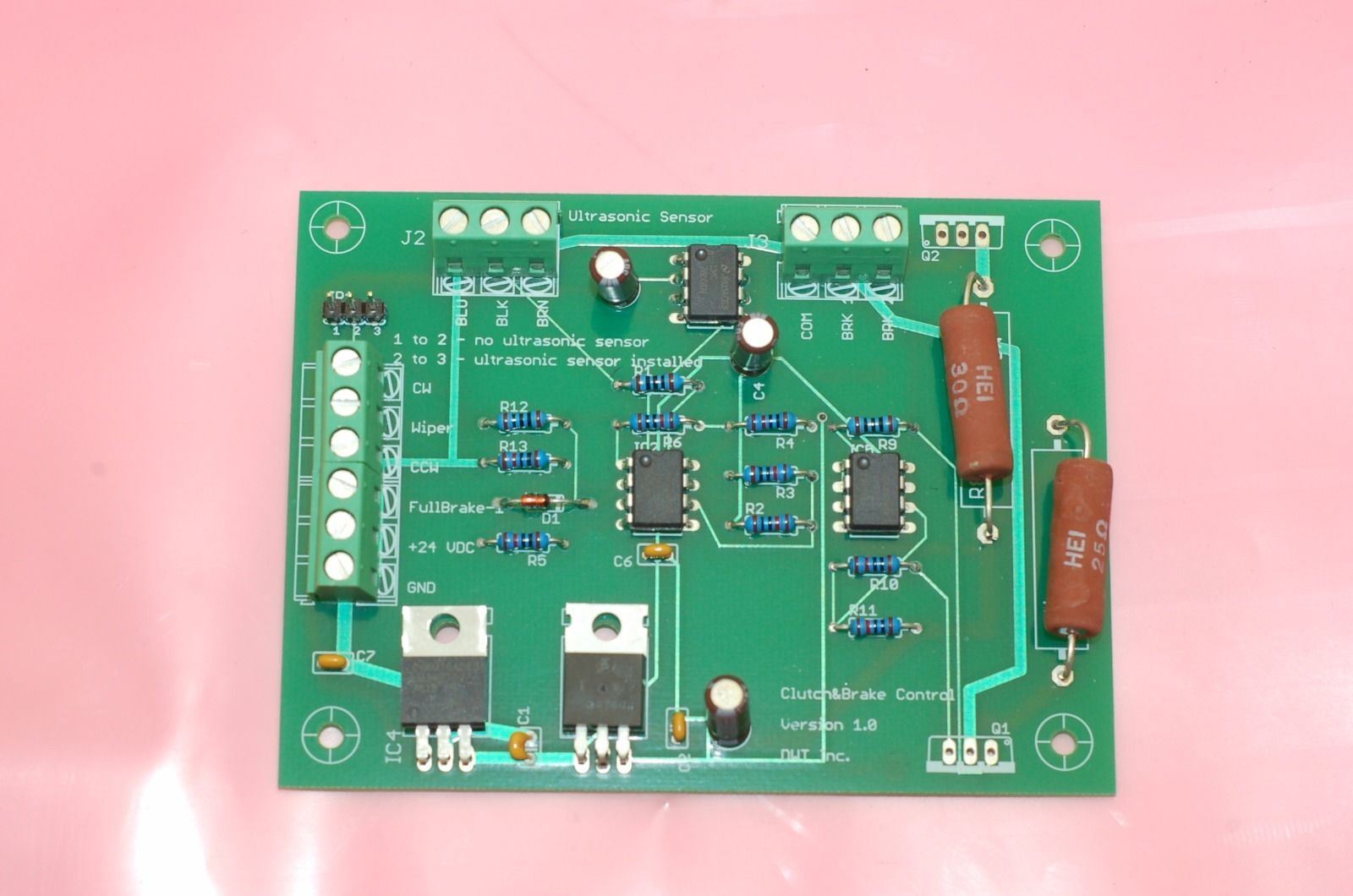 DWT Inc Clutch / Brake Control Ver 1.0, 24V DC Brake Controller Board - NEW