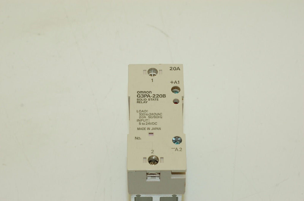 Omron G3PA-220B Solid State Relay, 100-240VAC Load, 5-24VDC Input