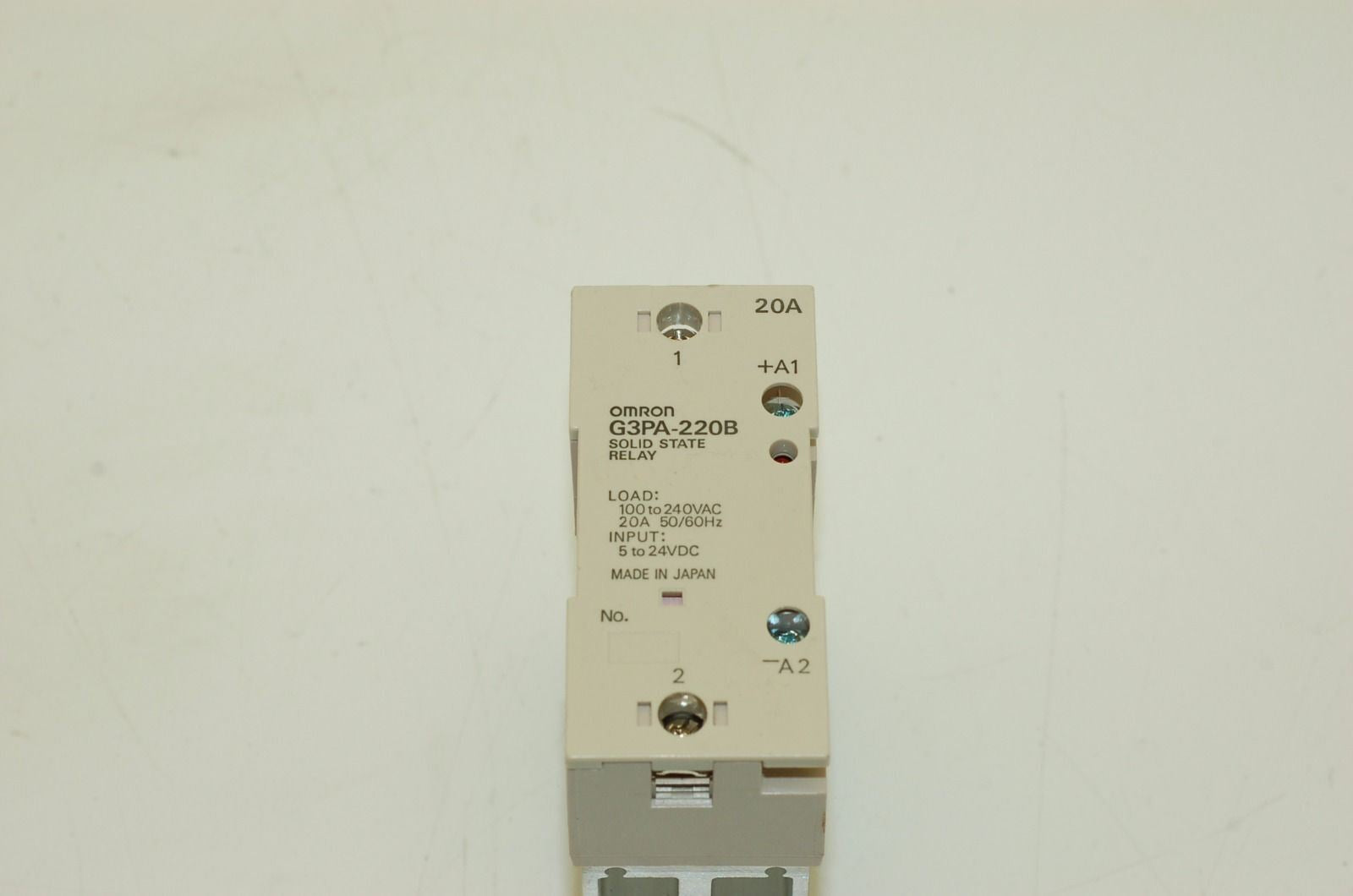 Omron G3PA-220B Solid State Relay, 100-240VAC Load, 5-24VDC Input
