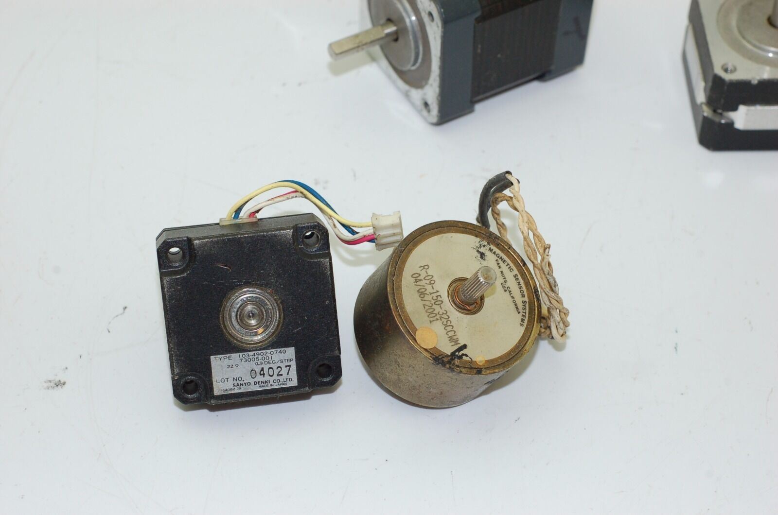 Vexta, Magnetic Sensor Systems, Sanyo Denki & sim Stepper Motors - Lot of 4