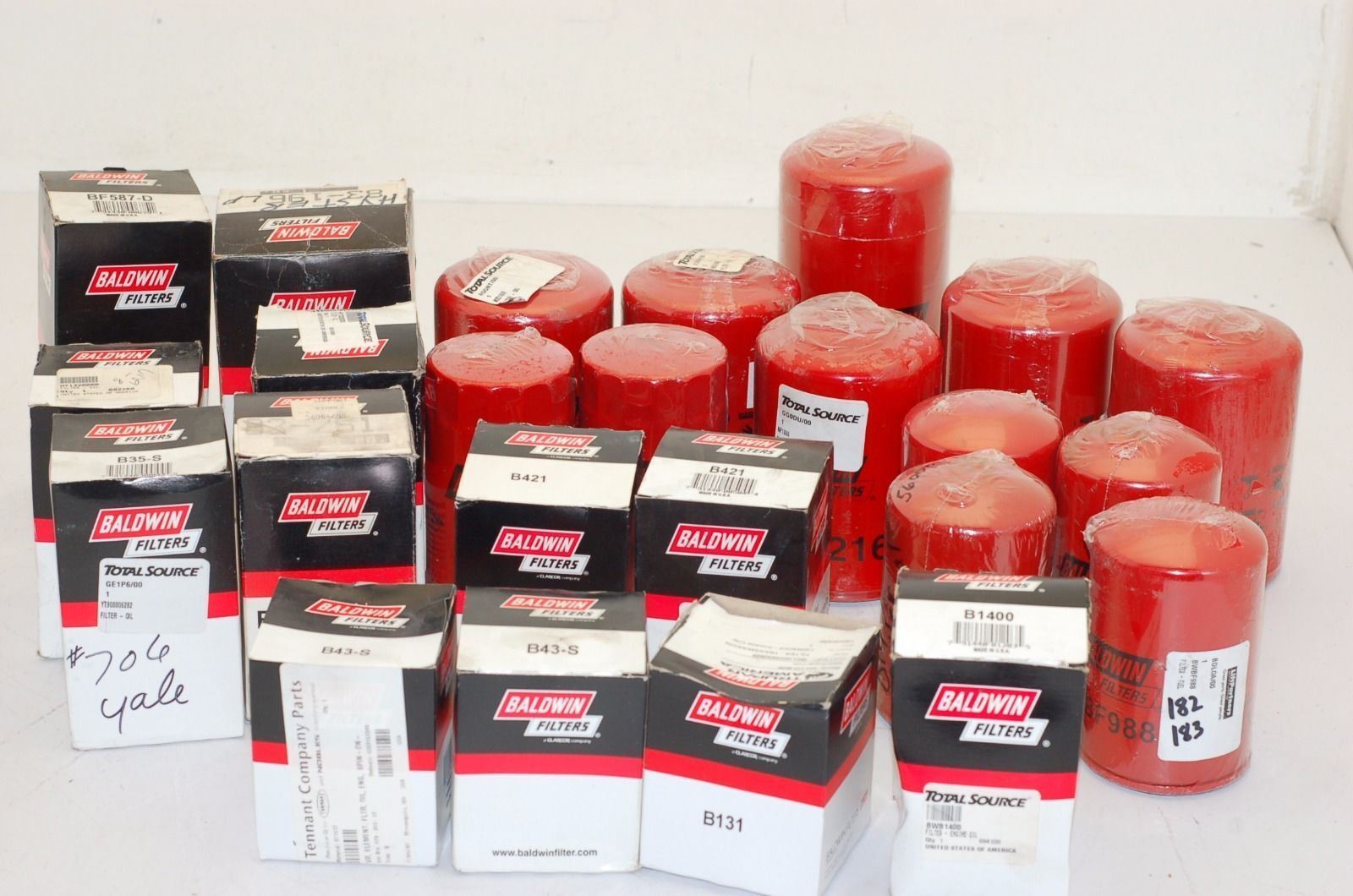 Baldwin Heavy Duty Spin-On Filters, Various Models - Lot of 25 - NEW