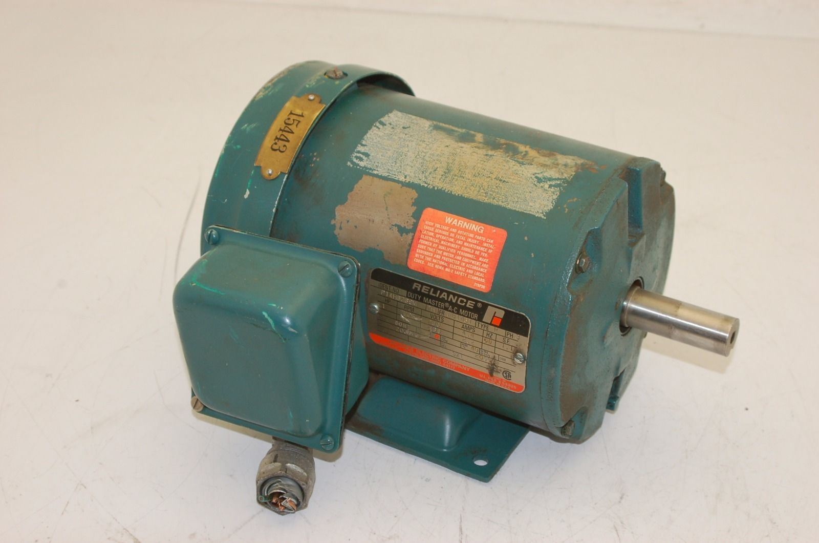 Reliance Electric P14H3239M AC Motor, 230/460 VAC, 3-PH, 60Hz, 1 HP