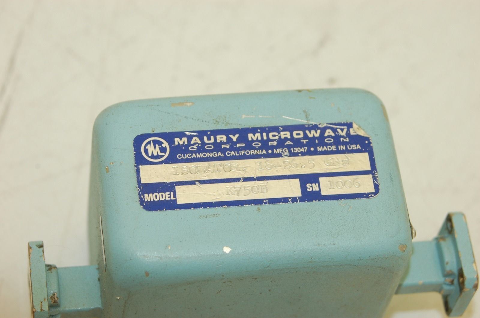 Maury Microwave Corp. K750B Isolator, 18-26.6 GHz