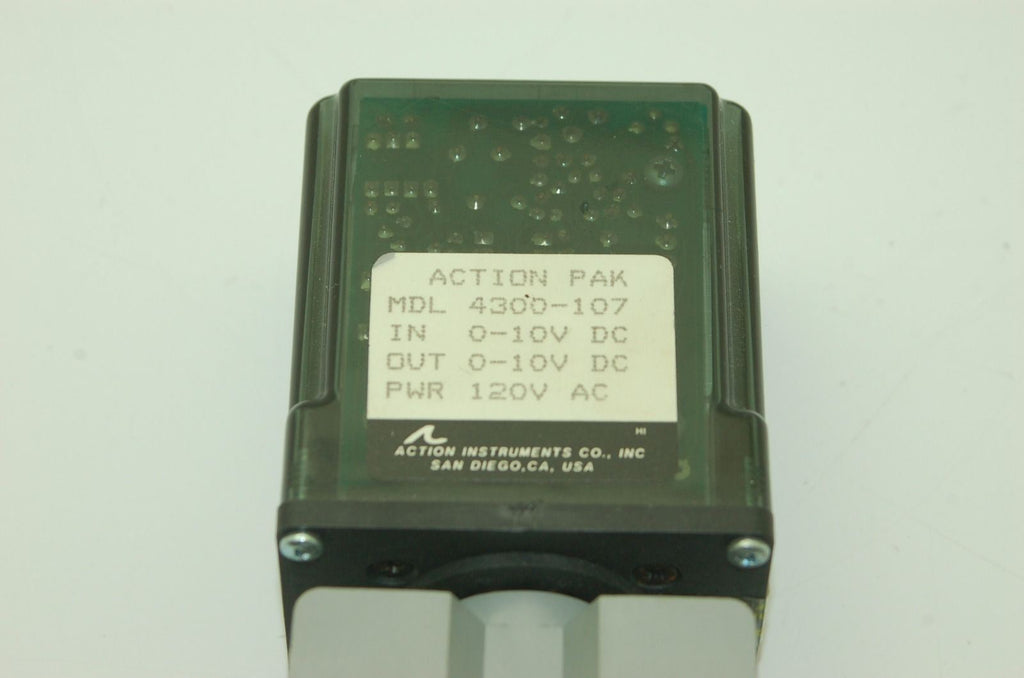 Action Industries Action Pak 4300-107 Relay, 0-10VDC In/Out, 120VAC