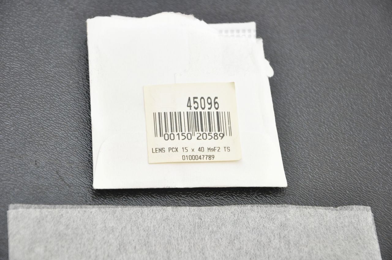 Edmund Optics 45096 NT45-096 Plano-Convex Lens 15.0mm Dia x 40mm FL MgF2 Coating