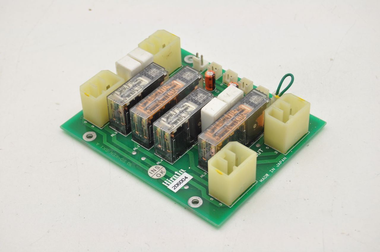 Hirata 206004 Relay Board With 2 G7SA-3A3B And 2 G7SA-2A2B 24VDC Relays