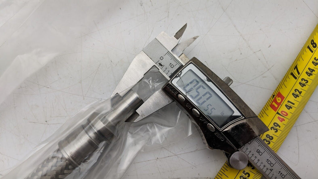 Cal Weld Vacuum Adapter KF 25 Flange 50T Flex Hose 1200PSI Swagelok 24" FL8 NEW