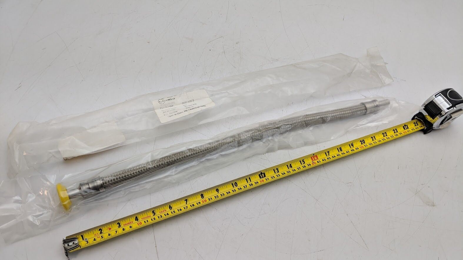 Cal Weld Vacuum Adapter KF 25 Flange 50T Flex Hose 1200PSI Swagelok 24" FL8 NEW