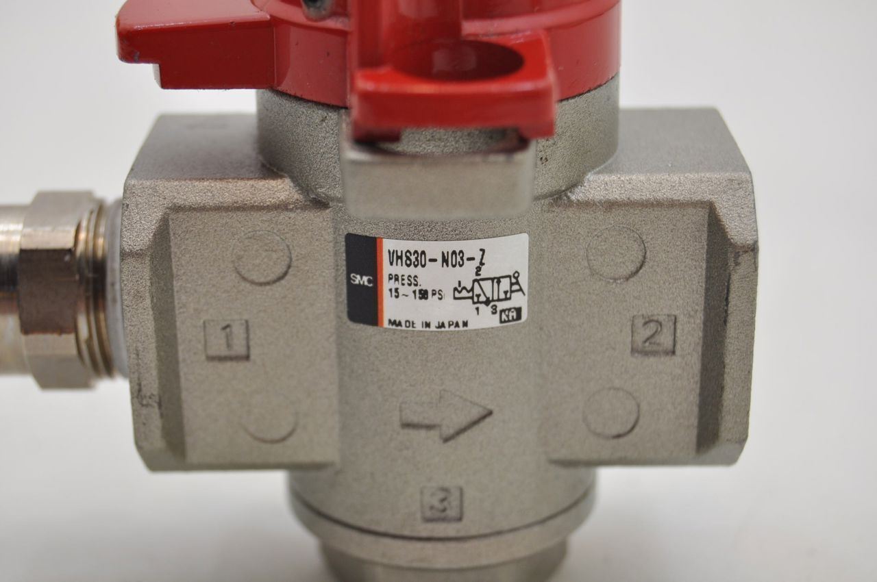 SMC Pneumatic Air On OffVHS30-N03-Z 15-150PSI OSHA Lockout Tagout  LO-TO Valve