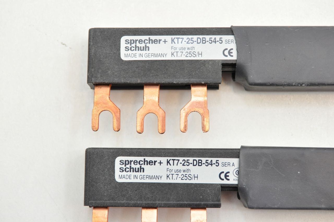 Sprecher + Schuh KT7-25-DB-54-5 KT7-25-DB-54-3 And KT7-25-A3E Busbar Lot Of 5