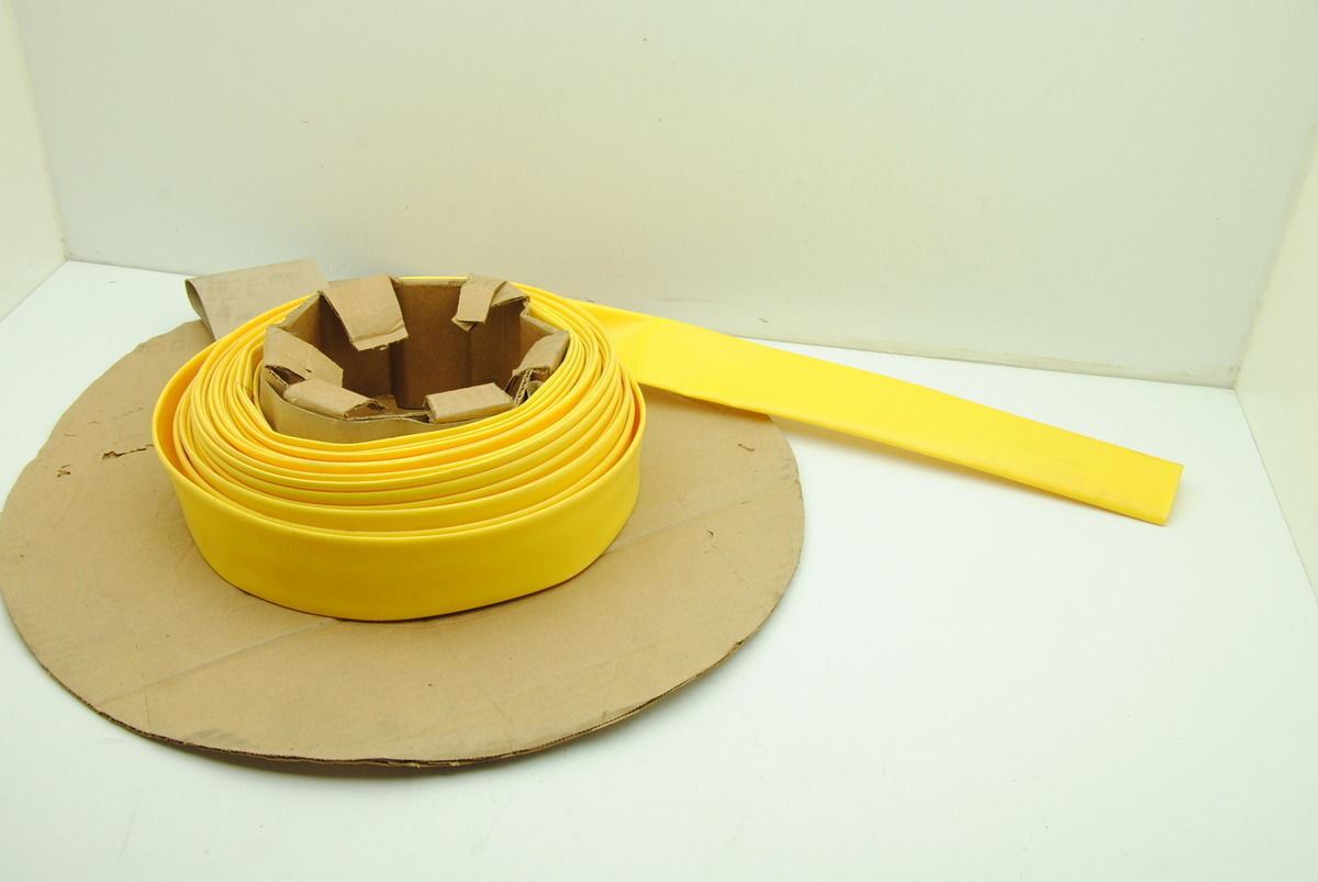 Insultab 1-1/2" PVC Heat Shrink Tubing Yellow 600V - 30' Roll - NEW