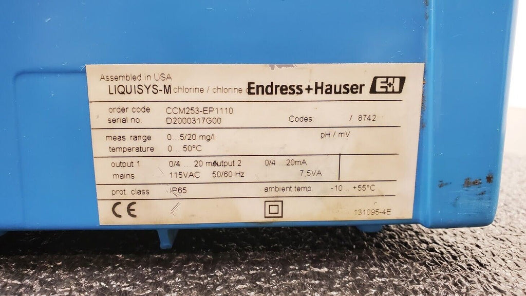 Endress + Hauser Liquisys-M CCM253-EP1110 Transmitter