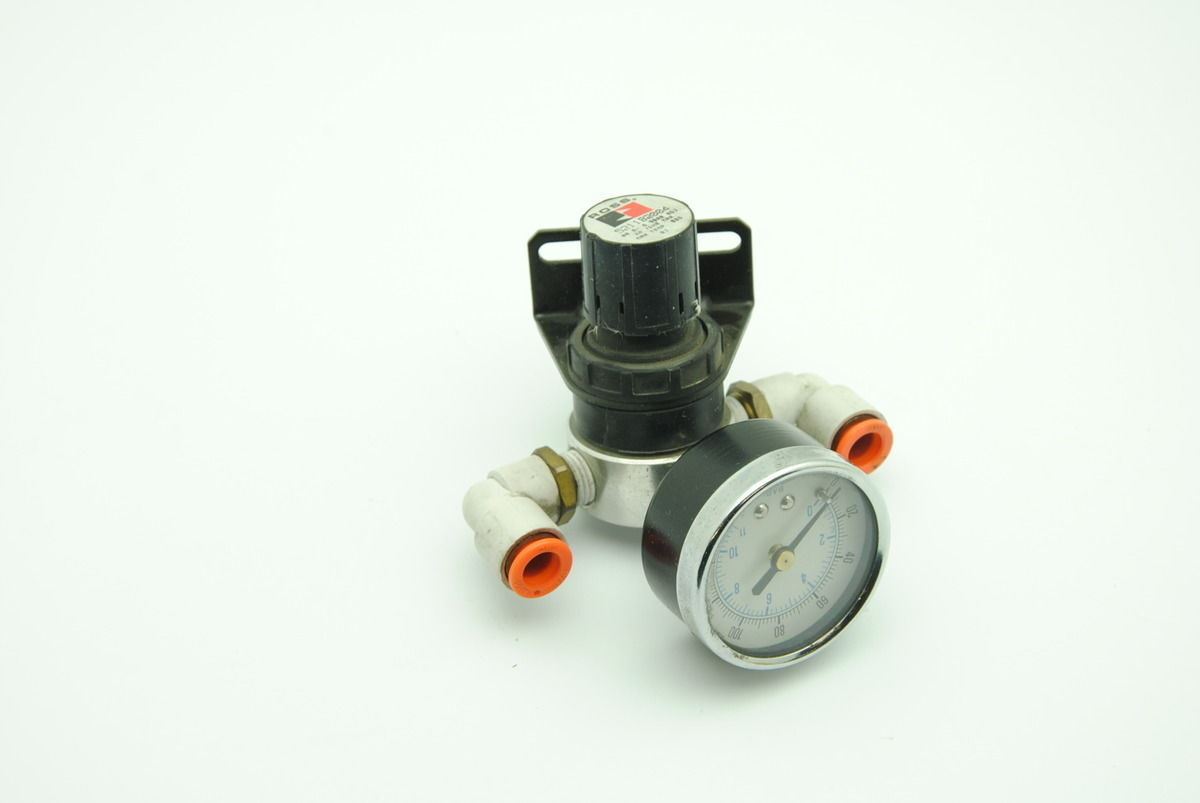 Ross 5211B2004 Pneumatic Flow Regulator w/ 160PSI Pressure Gauge