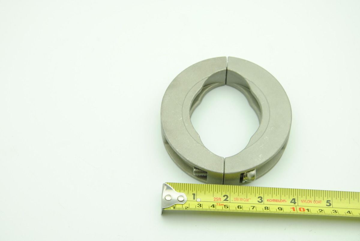 Sanitary Vacuum Flange Clamp, 2-Piece, 4-1/2" OD (113mm) - Lot of 2 - NEW