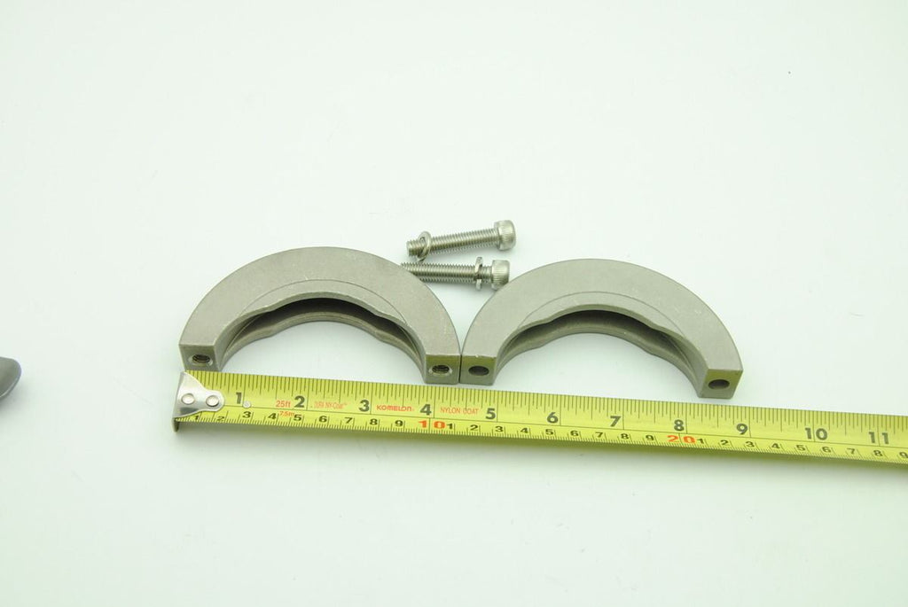 Sanitary Vacuum Flange Clamp, 2-Piece, 4-1/2" OD (113mm) - Lot of 2 - NEW