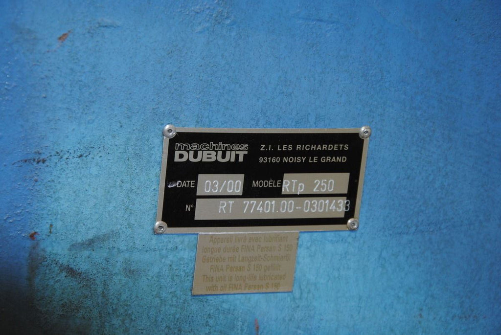 Machines Dubuit RTp 250 12" 24 Stop 15 Degree Rotary Indexer Indexing Table