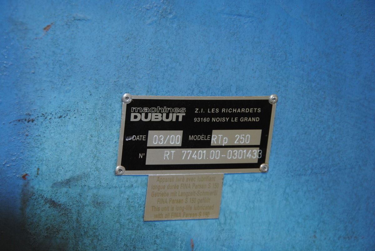 Machines Dubuit RTp 250 12" 24 Stop 15 Degree Rotary Indexer Indexing Table