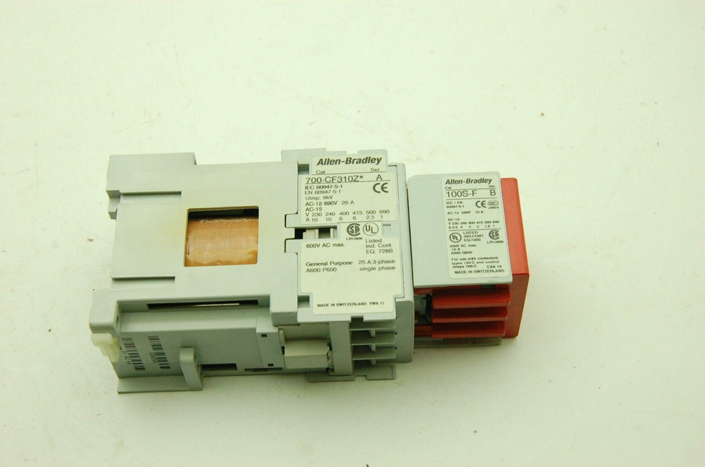 Allen Bradley 700S-CF440ZJC Contactor 700-CF310Z 100S-F 24V Coil DIN 25A 3PH