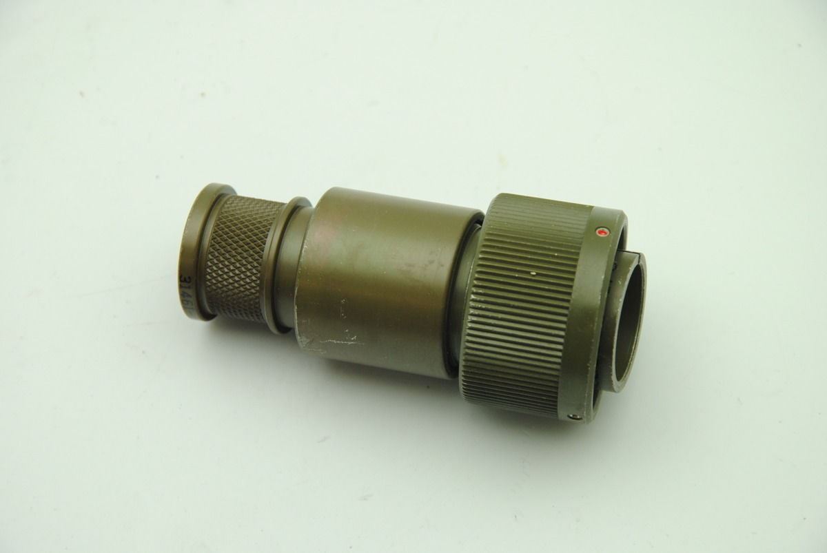 ITT Cannon CB6U18-1PC 10-Pin Male Connector, No Pins - Lot of 2 - NEW