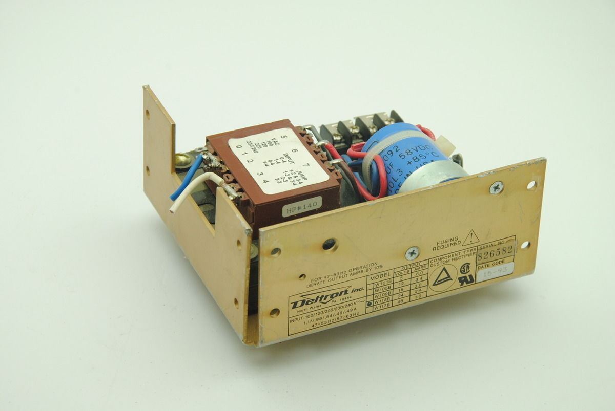 Deltron W113B 24V 2.4A DC Power Supply, 100-240VAC Input