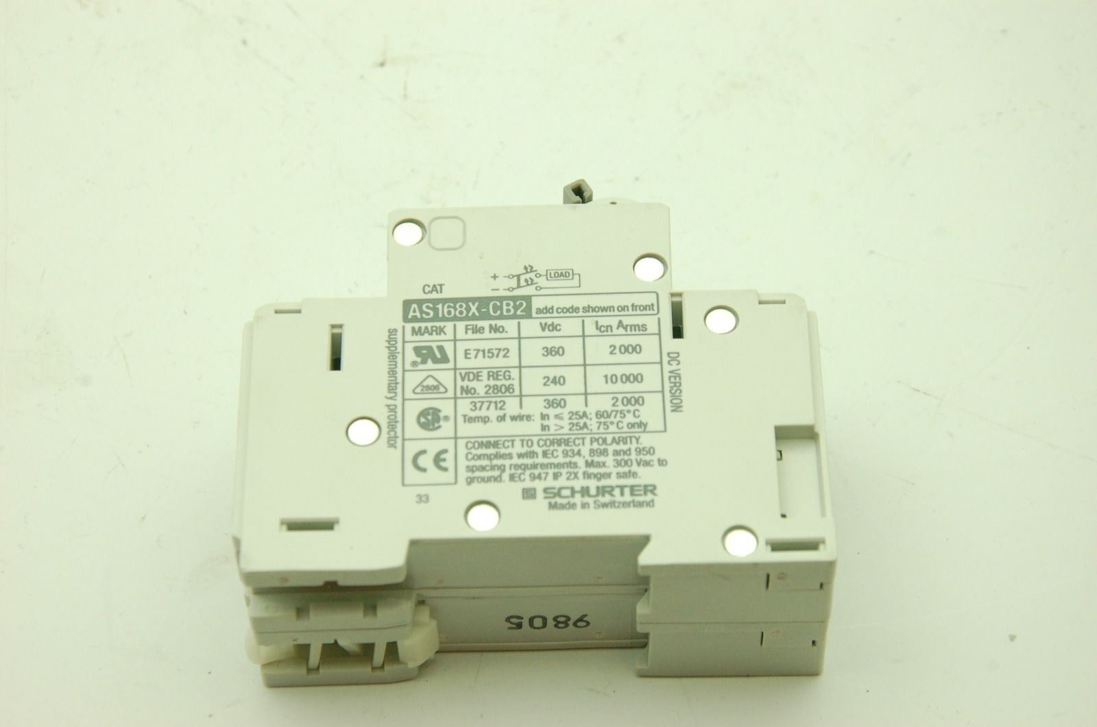 Schurter  AS168X-CB2DG020 2A Circuit Breaker Lot of 5 New In Box