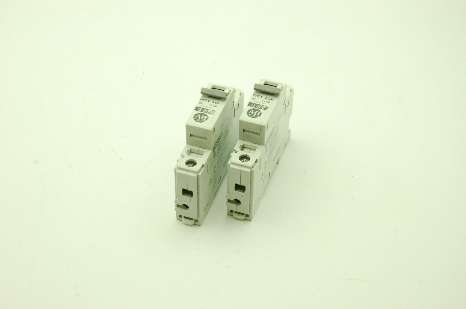 Allen Bradley 1492-CB1-G 060 6A 3/4HP 1 Pole Circuit Breaker Lot of 2