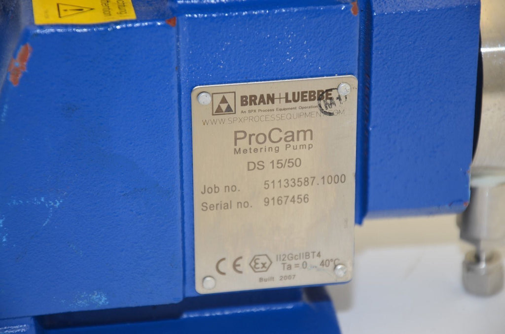Bran Luebbe DS-15/50 ProCam Metering Pump, 230/400 VAC, 50Hz
