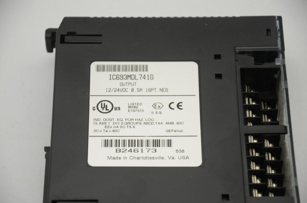 GE Fanuc IC693MDL741G 12/24VDC 16PT Output Module