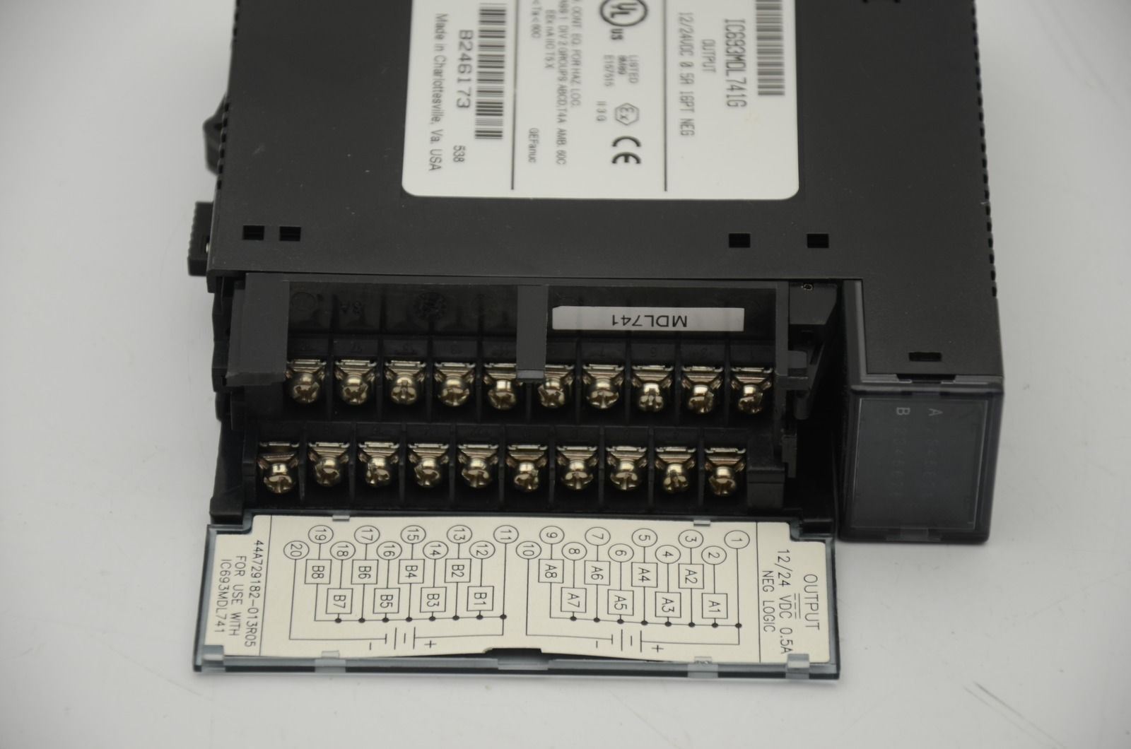 GE Fanuc IC693MDL741G 12/24VDC 16PT Output Module